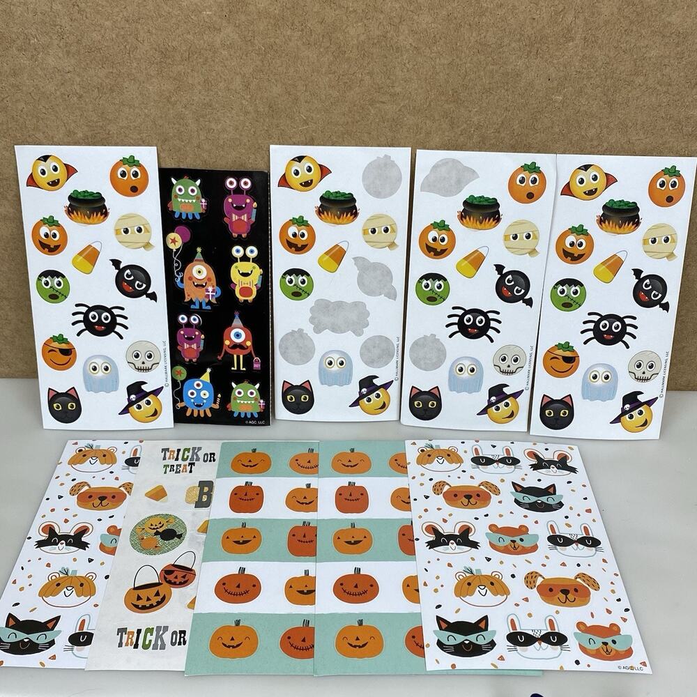 AMERICAN GREETING CARDS Halloween Themed Stickers New & Used